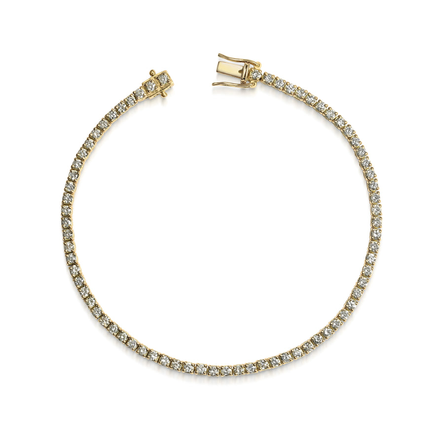 The Grey Diamond Tennis Bracelet by East London jeweller Rachel Boston | Discover our collections of unique and timeless engagement rings, wedding rings, and modern fine jewellery. - Rachel Boston Jewellery