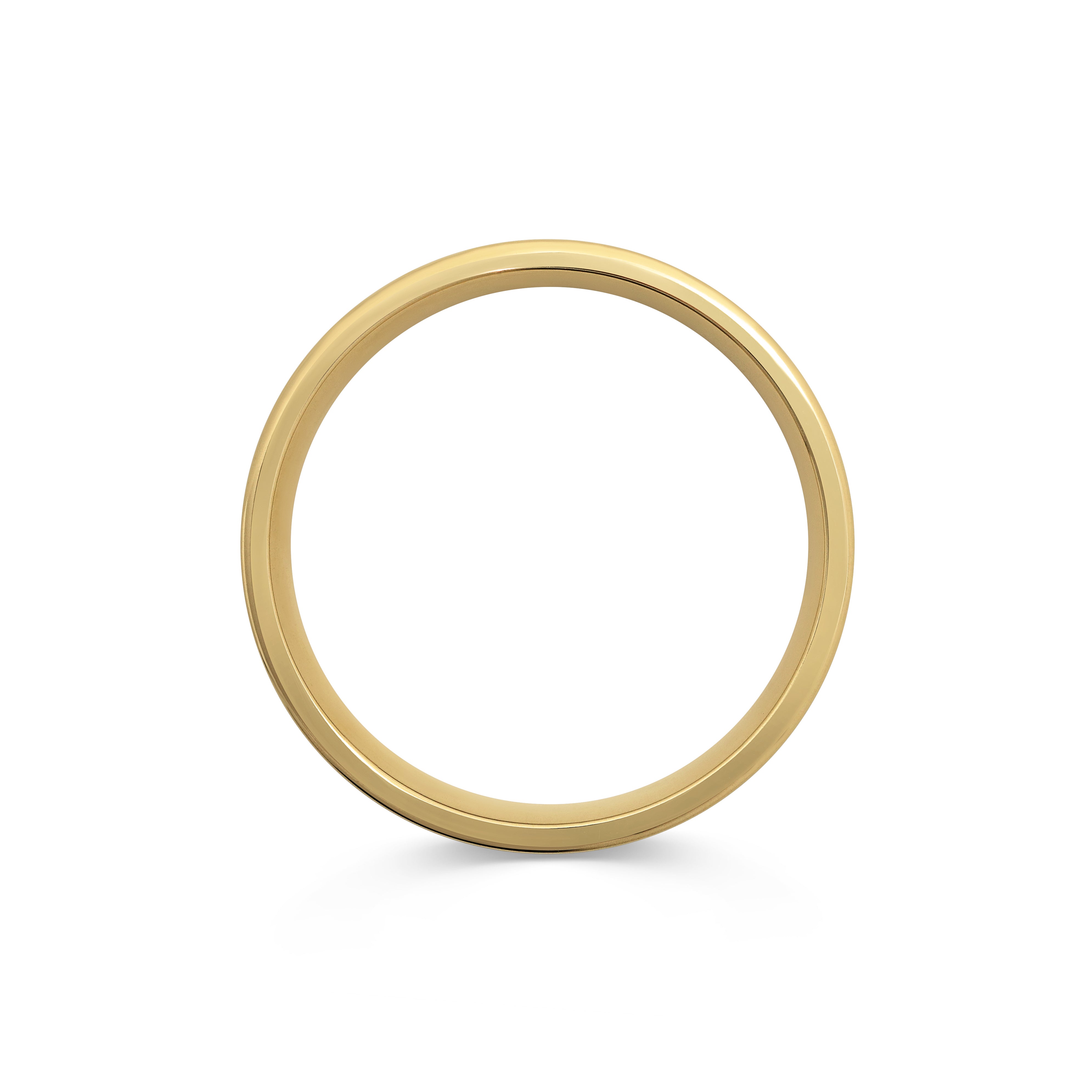 The Grooved Line Flat Band - 6mm by East London jeweller Rachel Boston | Discover our collections of unique and timeless engagement rings, wedding rings, and modern fine jewellery.