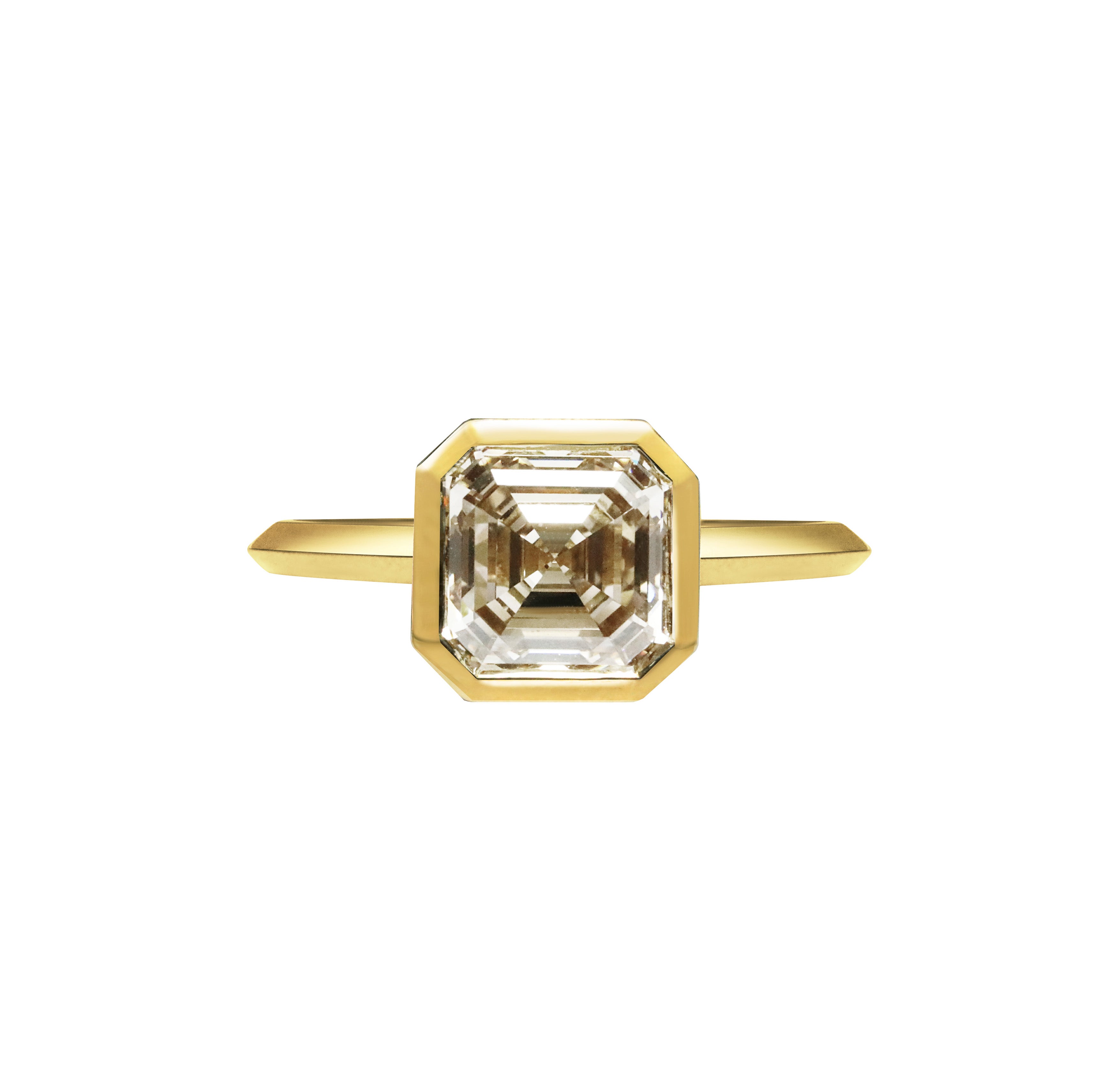 The X- Hautvilliers Ring by East London jeweller Rachel Boston | Discover our collections of unique and timeless engagement rings, wedding rings, and modern fine jewellery.