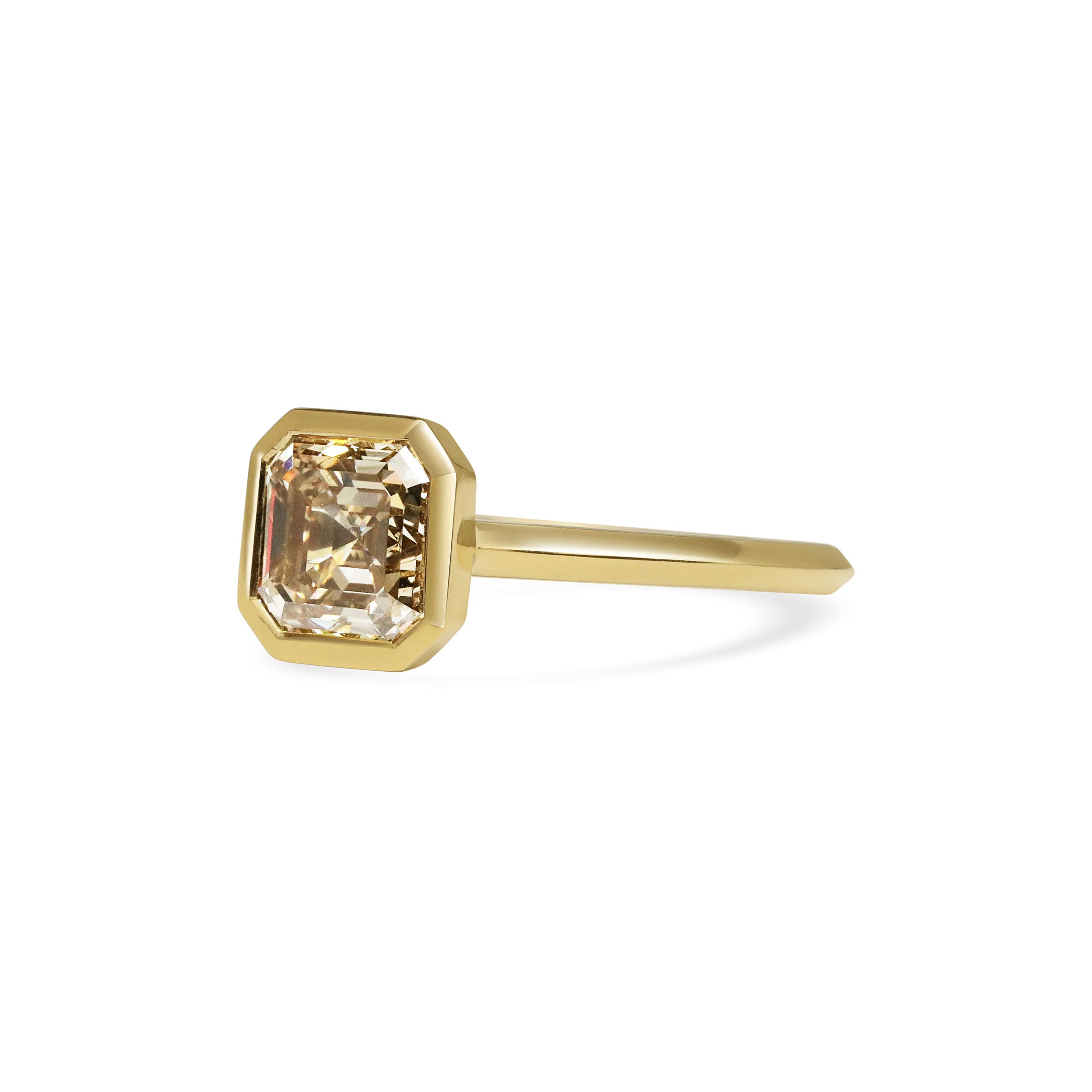 The X- Hautvilliers Ring by East London jeweller Rachel Boston | Discover our collections of unique and timeless engagement rings, wedding rings, and modern fine jewellery.