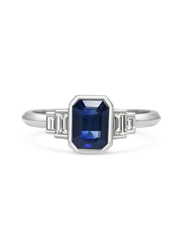 Ida Blue Sapphire Ring - Rachel Boston Jewellery