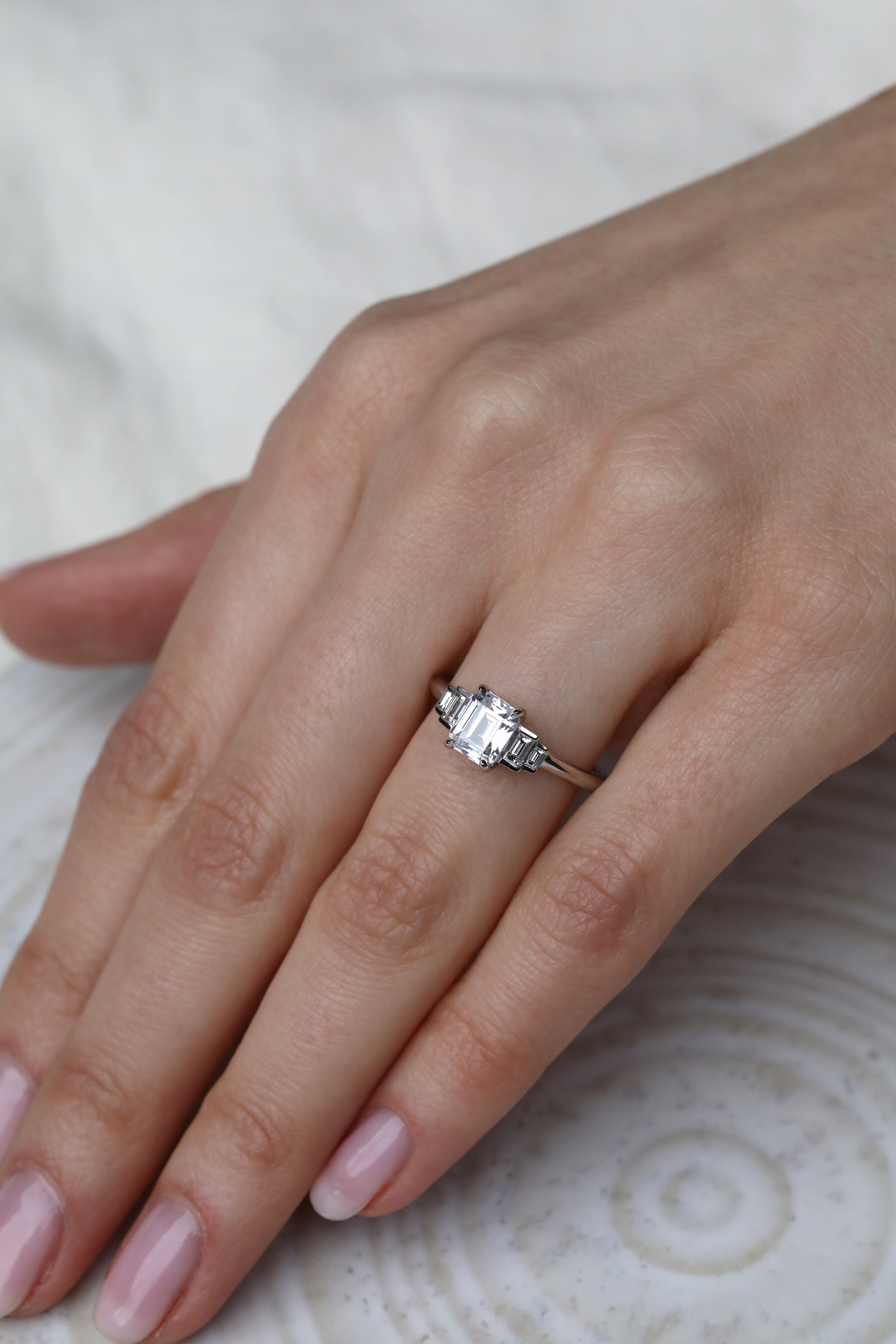 The Ida Ring by East London jeweller Rachel Boston | Discover our collections of unique and timeless engagement rings, wedding rings, and modern fine jewellery.