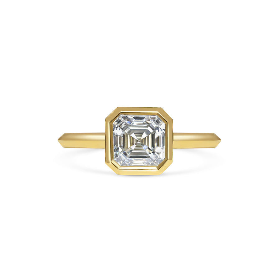 The Ines Ring - Asscher Cut by East London jeweller Rachel Boston | Discover our collections of unique and timeless engagement rings, wedding rings, and modern fine jewellery. - Rachel Boston Jewellery