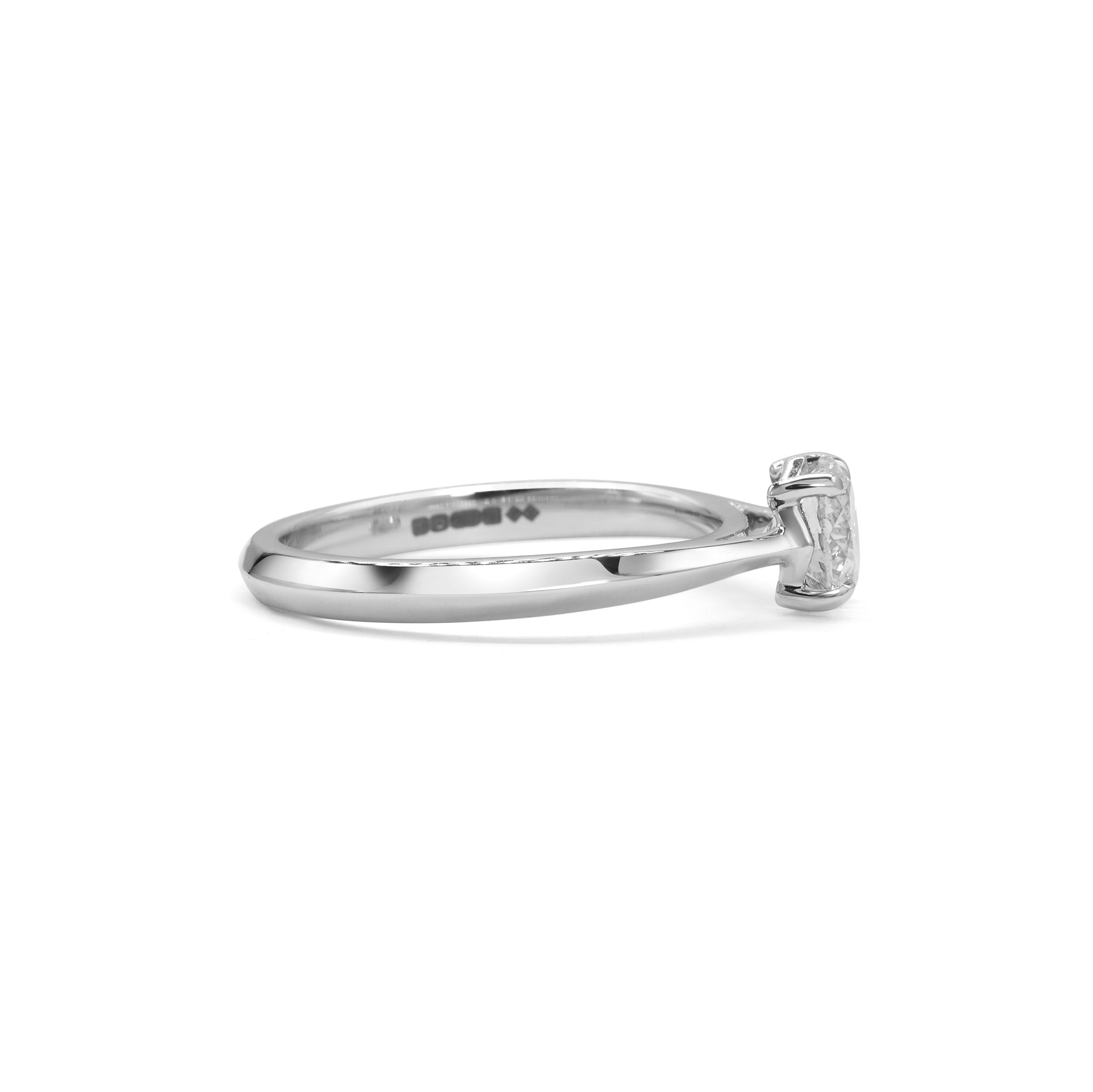 The Joy Ring - Round Cut by East London jeweller Rachel Boston | Discover our collections of unique and timeless engagement rings, wedding rings, and modern fine jewellery.