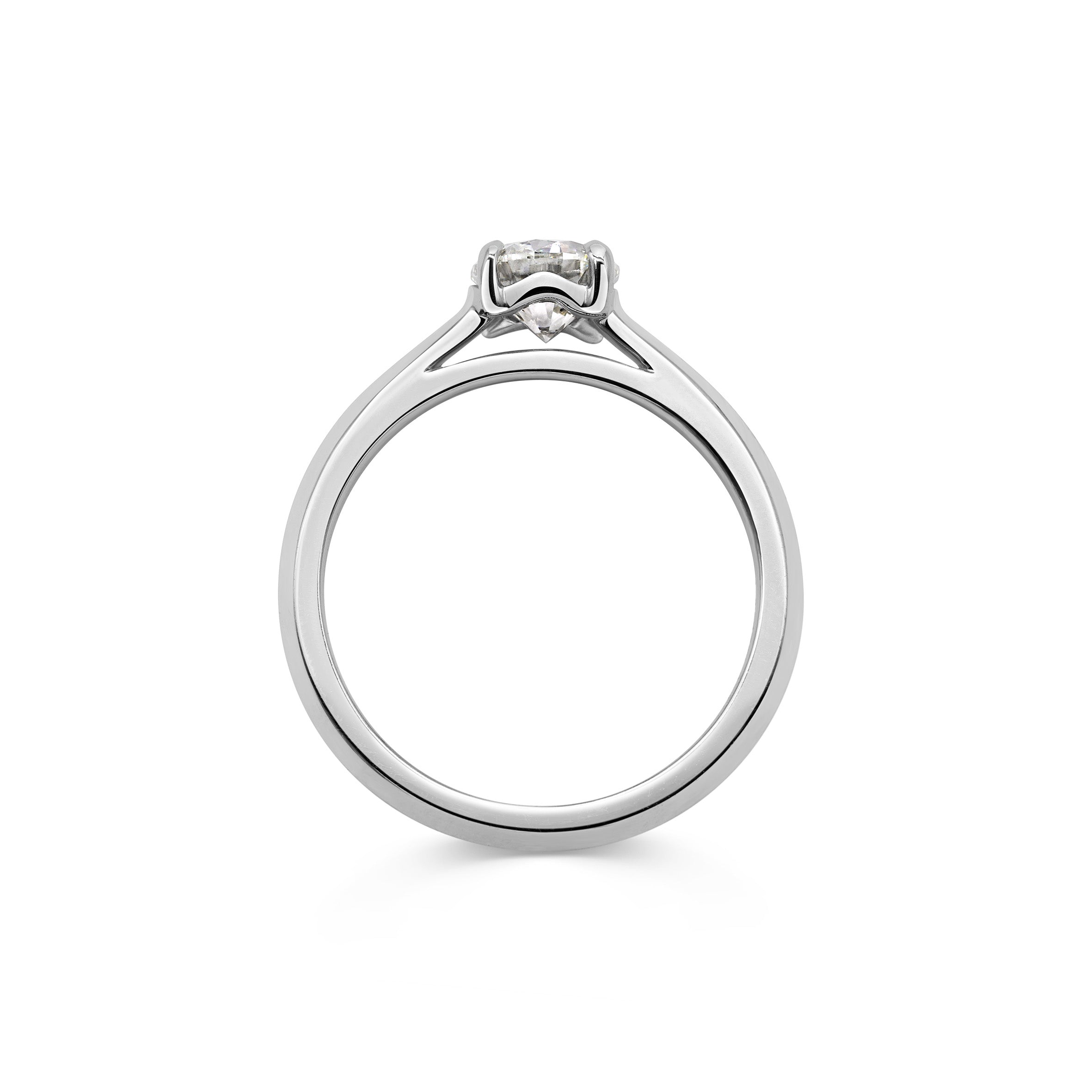 The Joy Ring - Round Cut by East London jeweller Rachel Boston | Discover our collections of unique and timeless engagement rings, wedding rings, and modern fine jewellery.