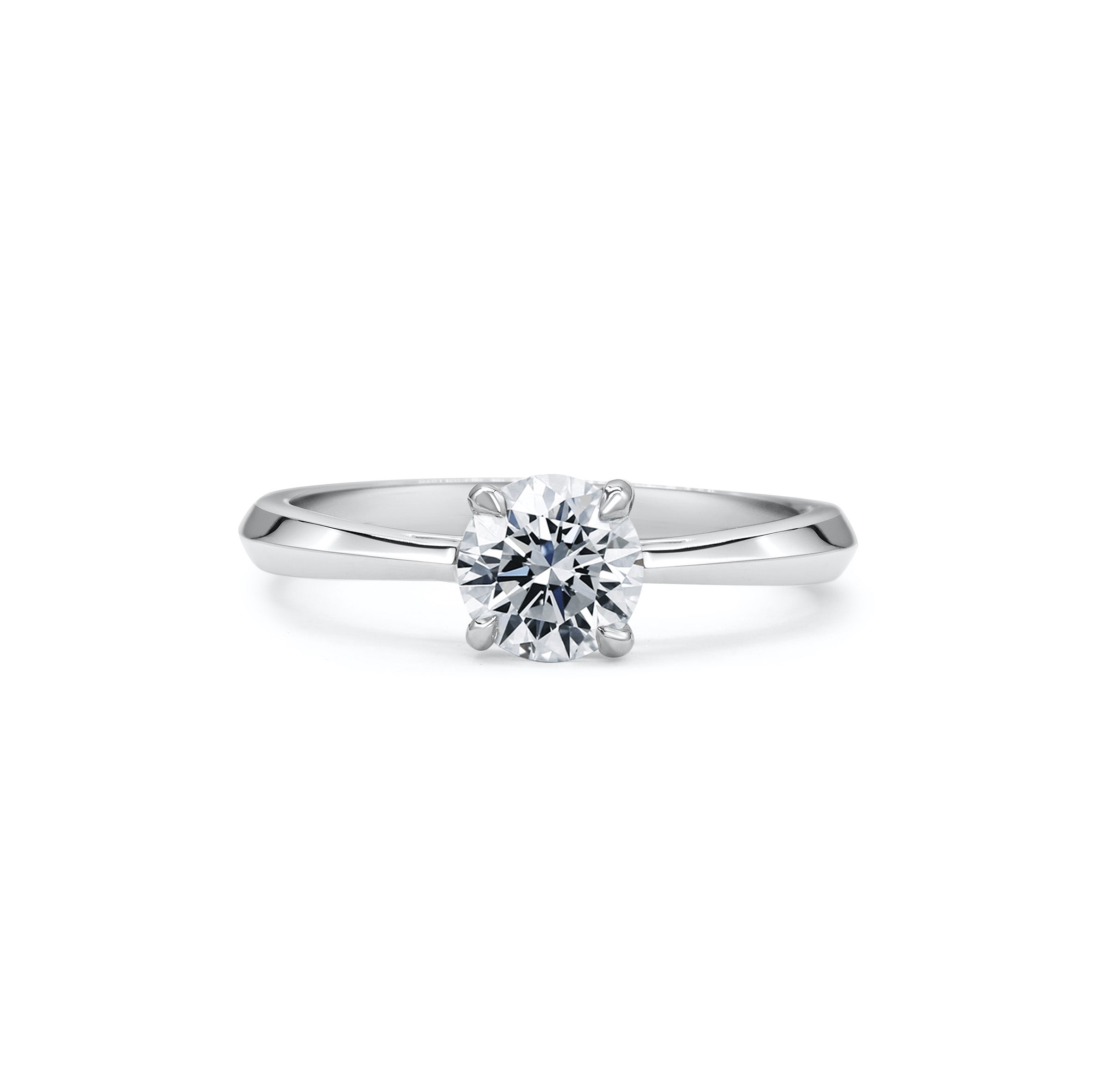 The Joy Ring - Round Cut by East London jeweller Rachel Boston | Discover our collections of unique and timeless engagement rings, wedding rings, and modern fine jewellery.