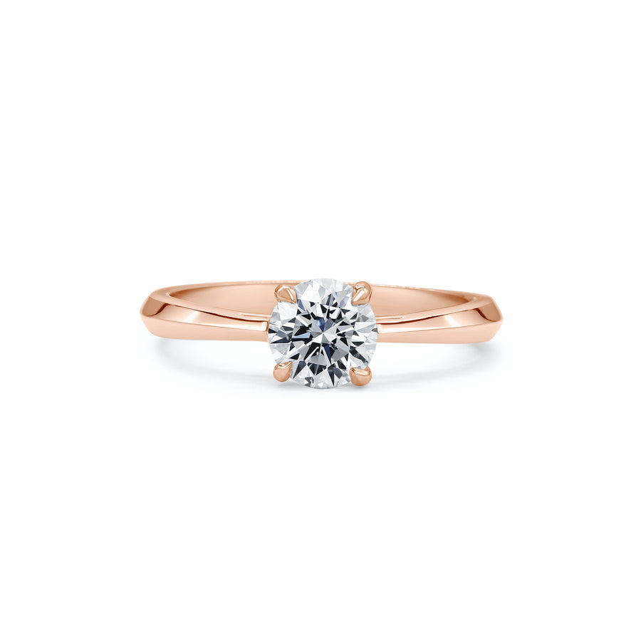 The Joy Ring - Round Cut by East London jeweller Rachel Boston | Discover our collections of unique and timeless engagement rings, wedding rings, and modern fine jewellery. - Rachel Boston Jewellery