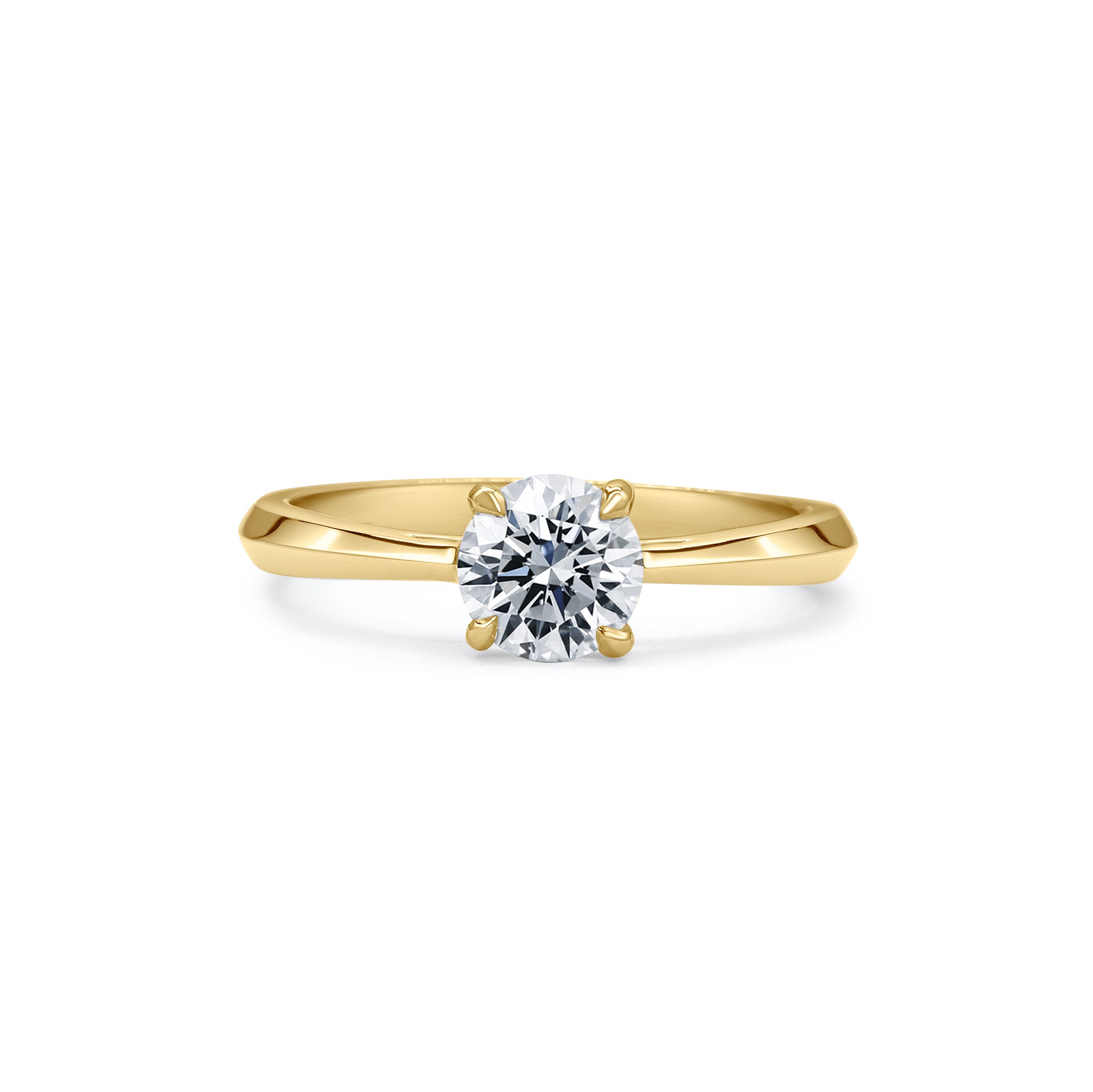 The Joy Ring - Round Cut by East London jeweller Rachel Boston | Discover our collections of unique and timeless engagement rings, wedding rings, and modern fine jewellery.