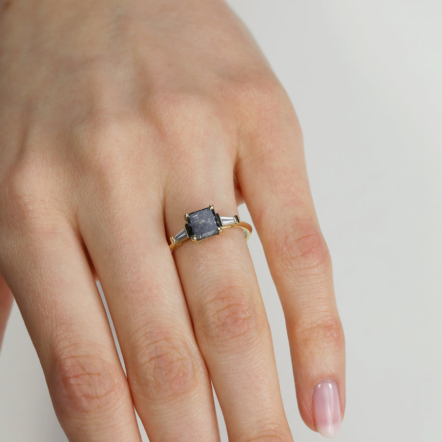 The X - Kepler Ring by East London jeweller Rachel Boston | Discover our collections of unique and timeless engagement rings, wedding rings, and modern fine jewellery. - Rachel Boston Jewellery