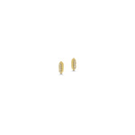 Knife Edge Diamond Stud Earrings