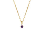 LARGE DROPLET AMETHYST NECKLACE