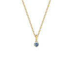LARGE DROPLET AQUAMARINE NECKLACE