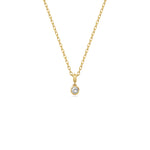 LARGE DROPLET DIAMOND NECKLACE