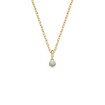 LARGE DROPLET OPAL NECKLACE