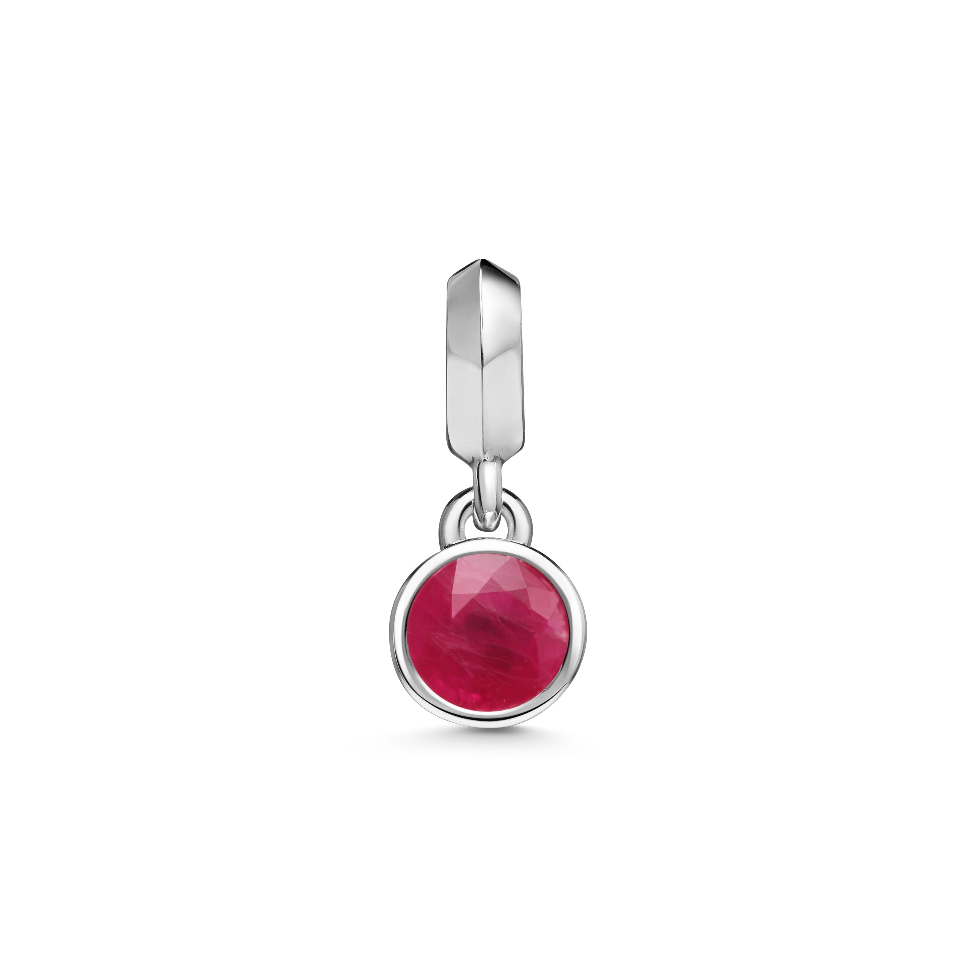 The Large Droplet Ruby Necklace by East London jeweller Rachel Boston | Discover our collections of unique and timeless engagement rings, wedding rings, and modern fine jewellery.