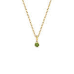 LARGE DROPLET PERIDOT NECKLACE