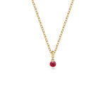 LARGE DROPLET RUBY NECKLACE