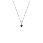 LARGE DROPLET SAPPHIRE NECKLACE