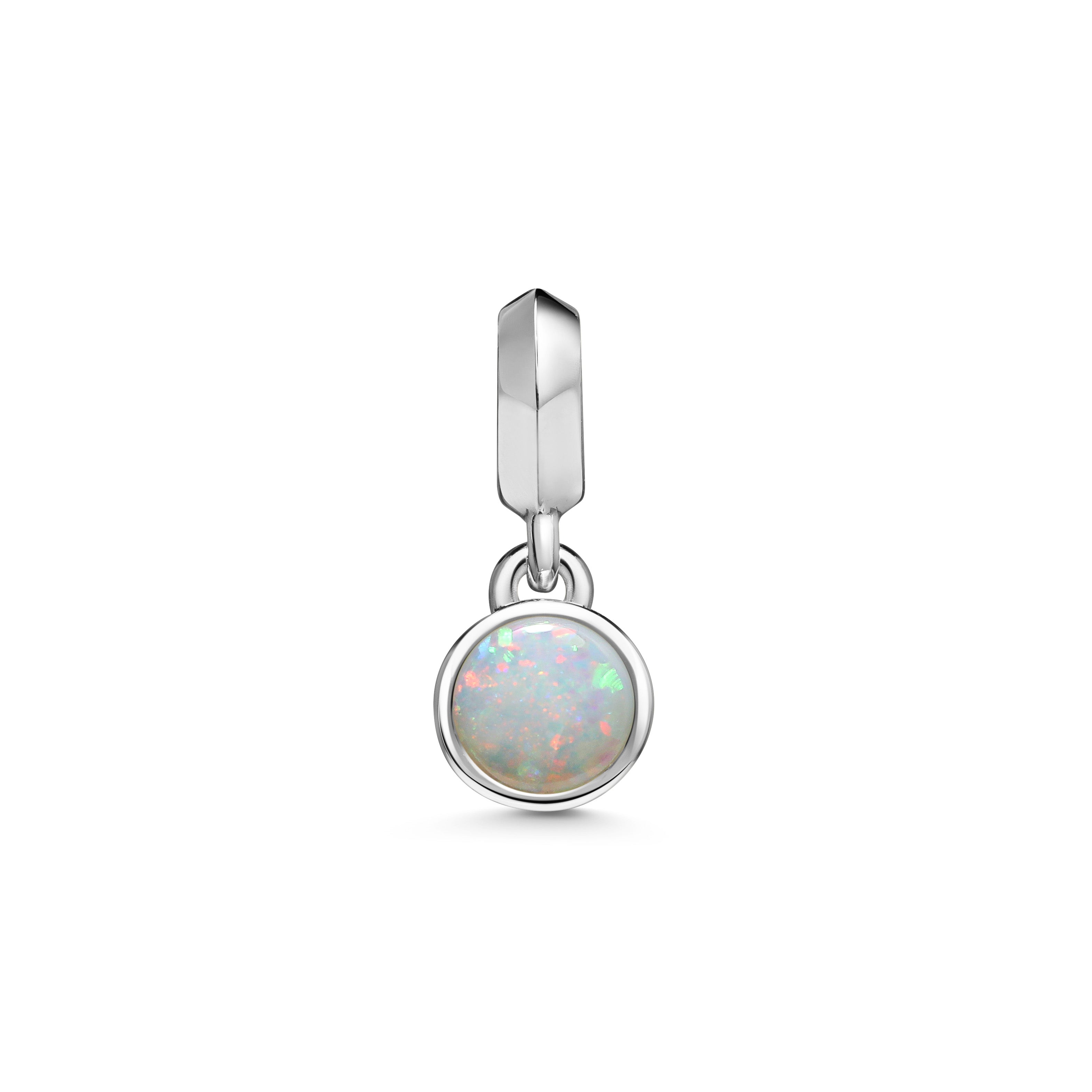 The Large Droplet Opal Necklace by East London jeweller Rachel Boston | Discover our collections of unique and timeless engagement rings, wedding rings, and modern fine jewellery.
