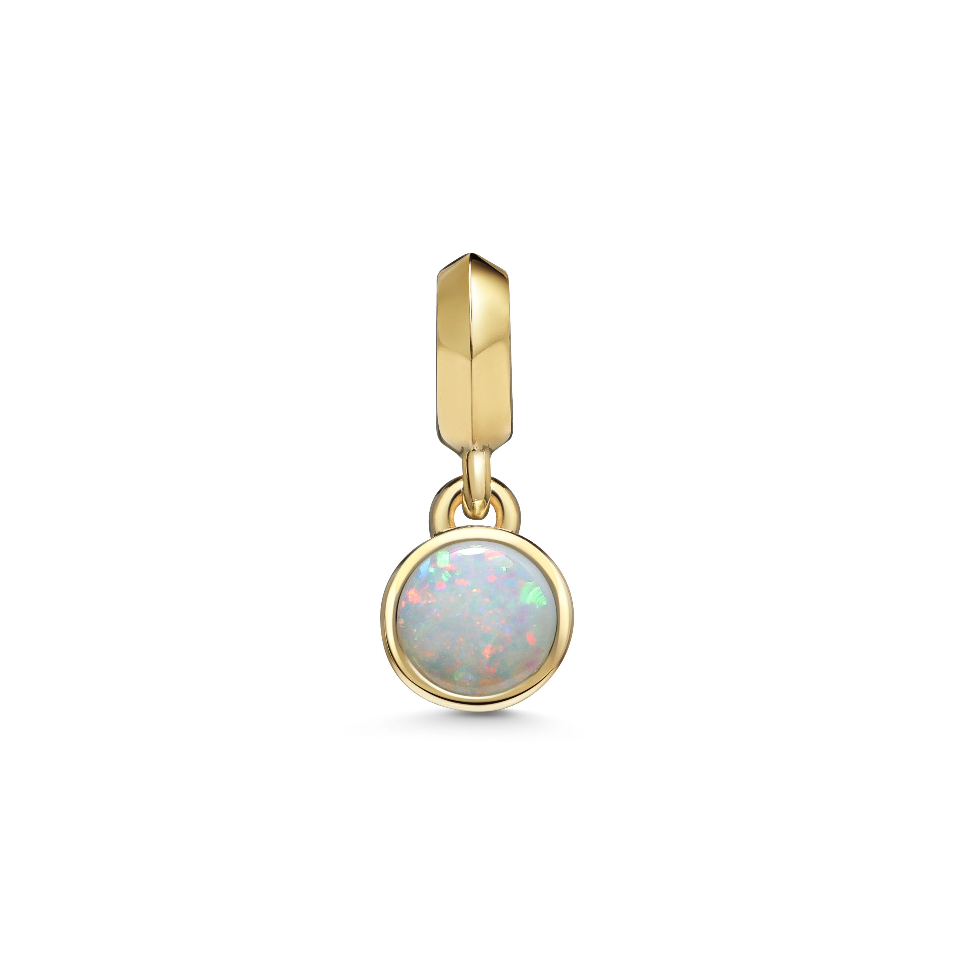 The Large Droplet Opal Necklace by East London jeweller Rachel Boston | Discover our collections of unique and timeless engagement rings, wedding rings, and modern fine jewellery.