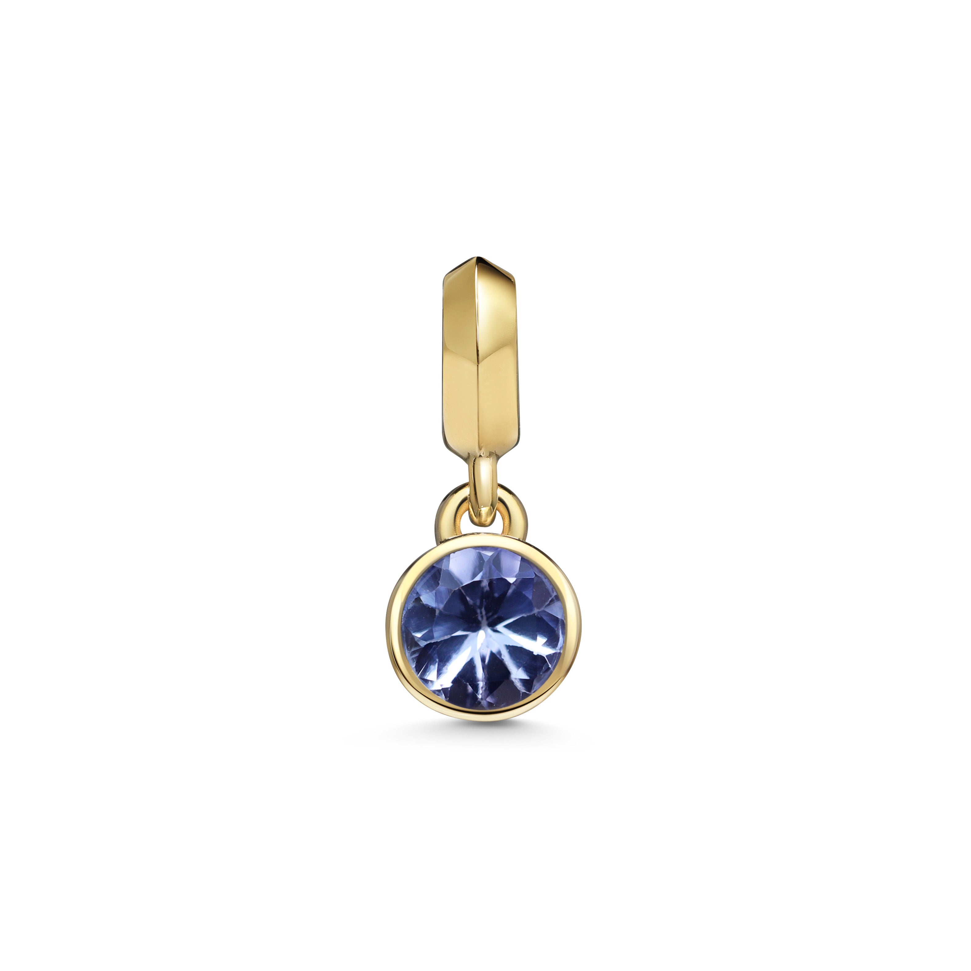 The Large Droplet Tanzanite Necklace by East London jeweller Rachel Boston | Discover our collections of unique and timeless engagement rings, wedding rings, and modern fine jewellery.