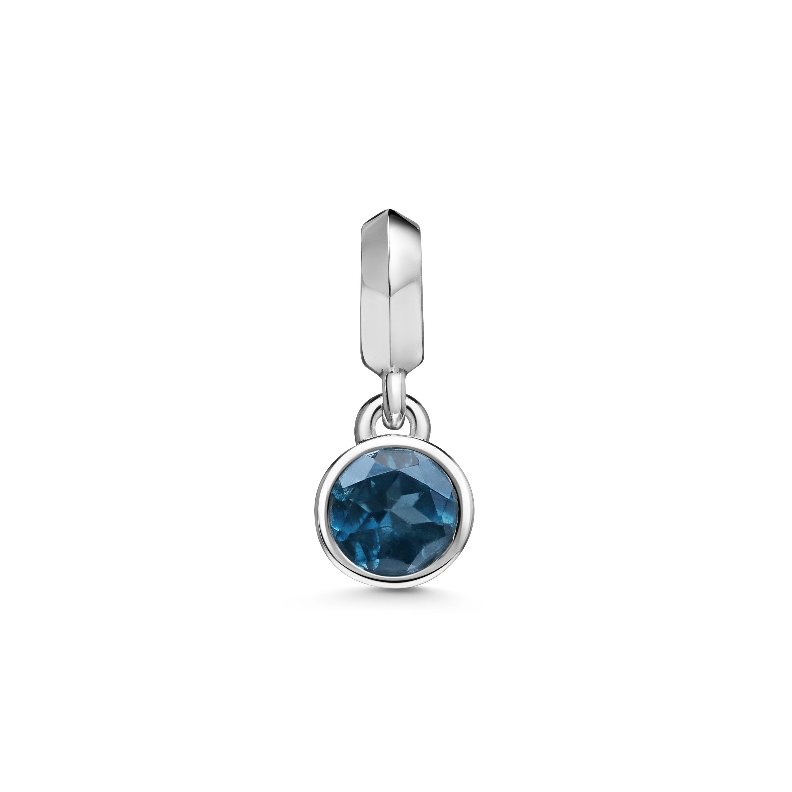 The Large Droplet Topaz Necklace by East London jeweller Rachel Boston | Discover our collections of unique and timeless engagement rings, wedding rings, and modern fine jewellery.