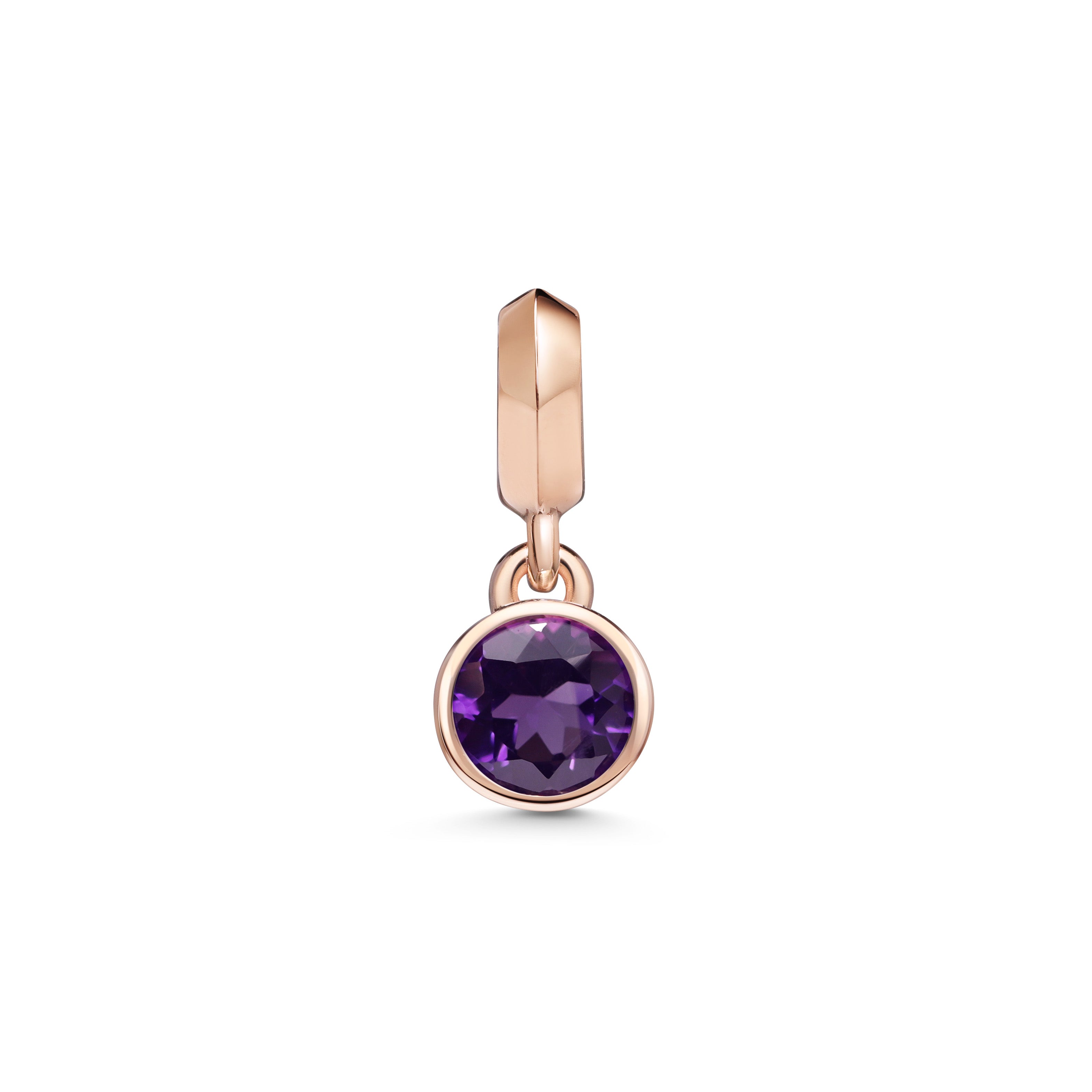 The Large Droplet Amethyst Necklace by East London jeweller Rachel Boston | Discover our collections of unique and timeless engagement rings, wedding rings, and modern fine jewellery.