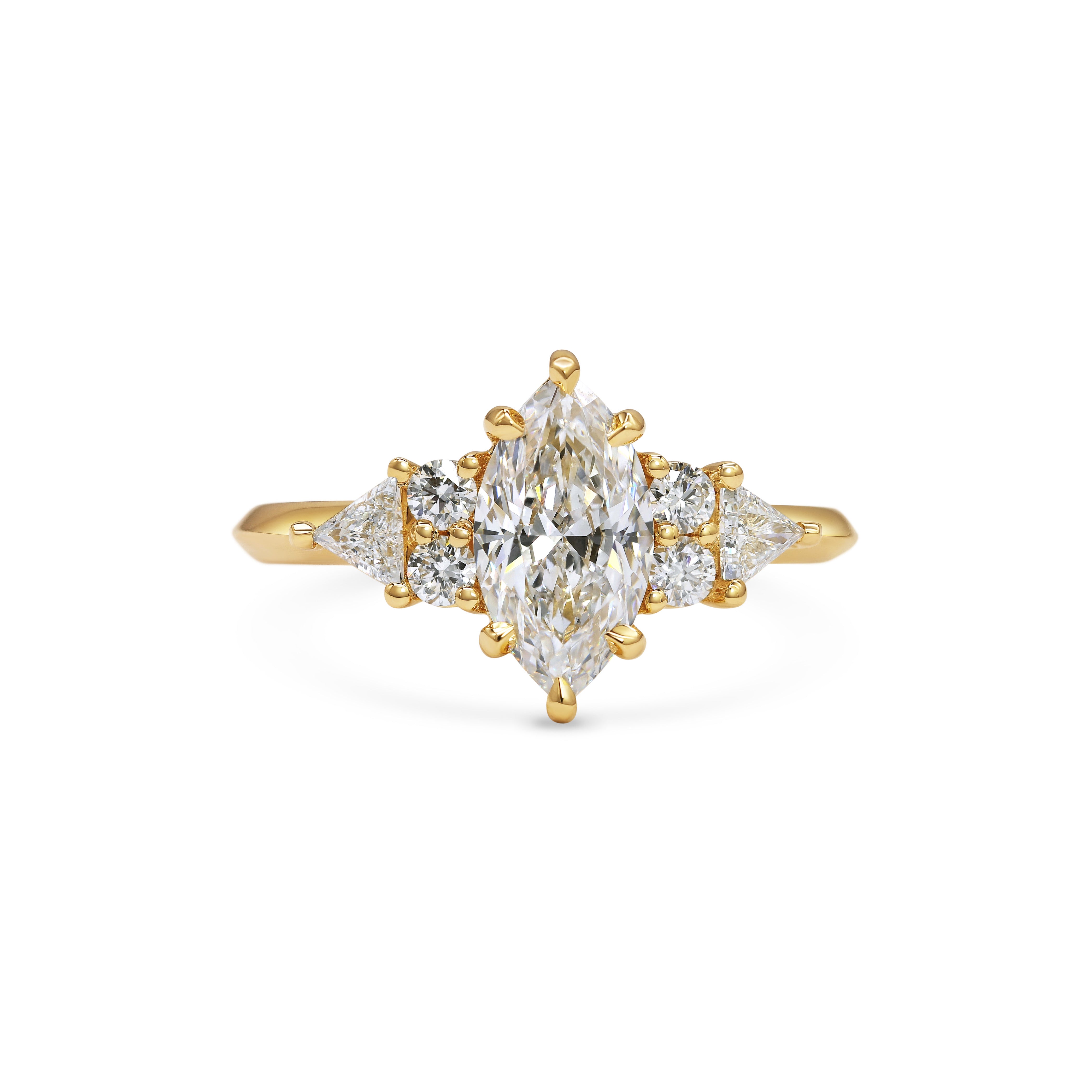 The Lois Ring by East London jeweller Rachel Boston | Discover our collections of unique and timeless engagement rings, wedding rings, and modern fine jewellery.