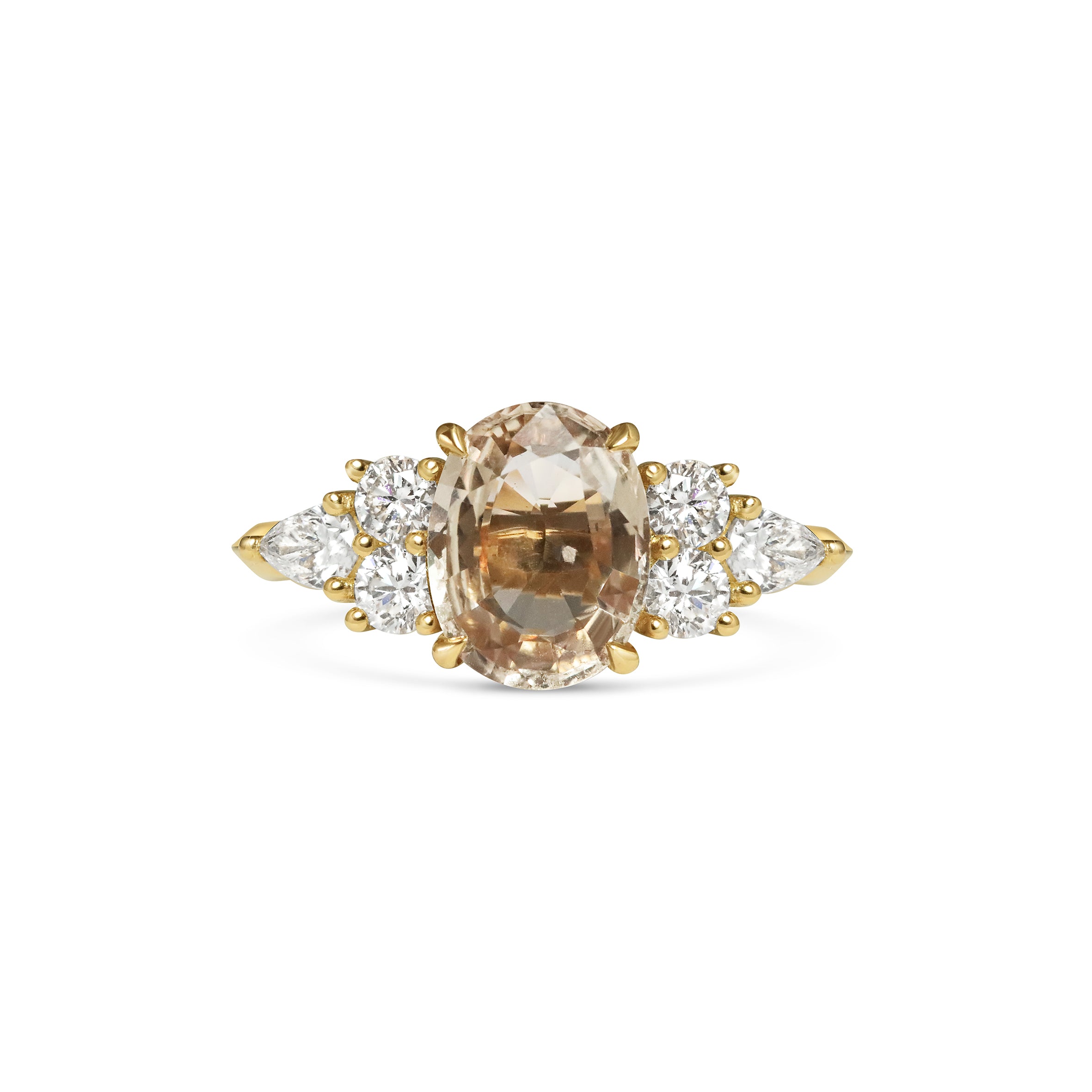 The X - Losada Ring by East London jeweller Rachel Boston | Discover our collections of unique and timeless engagement rings, wedding rings, and modern fine jewellery.