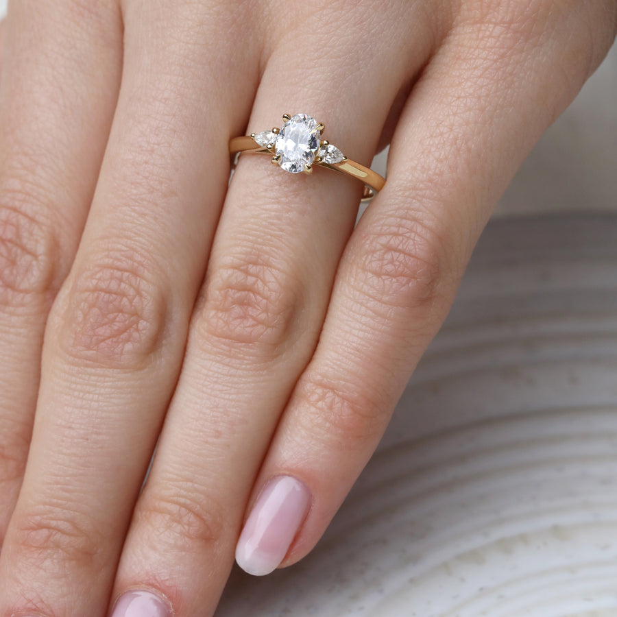 The Lucille Ring by East London jeweller Rachel Boston | Discover our collections of unique and timeless engagement rings, wedding rings, and modern fine jewellery. - Rachel Boston Jewellery