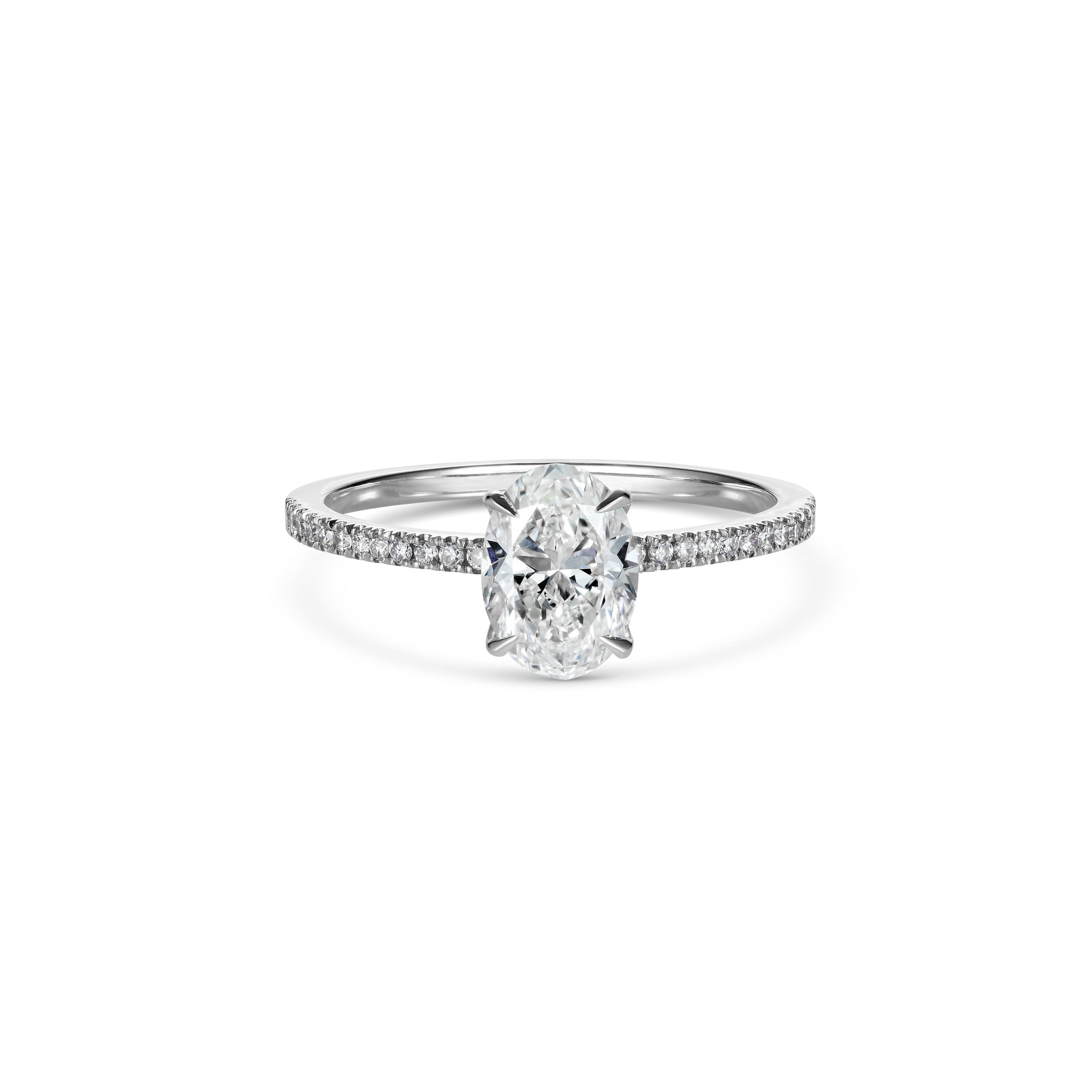 The Luna Ring - Oval Cut by East London jeweller Rachel Boston | Discover our collections of unique and timeless engagement rings, wedding rings, and modern fine jewellery.