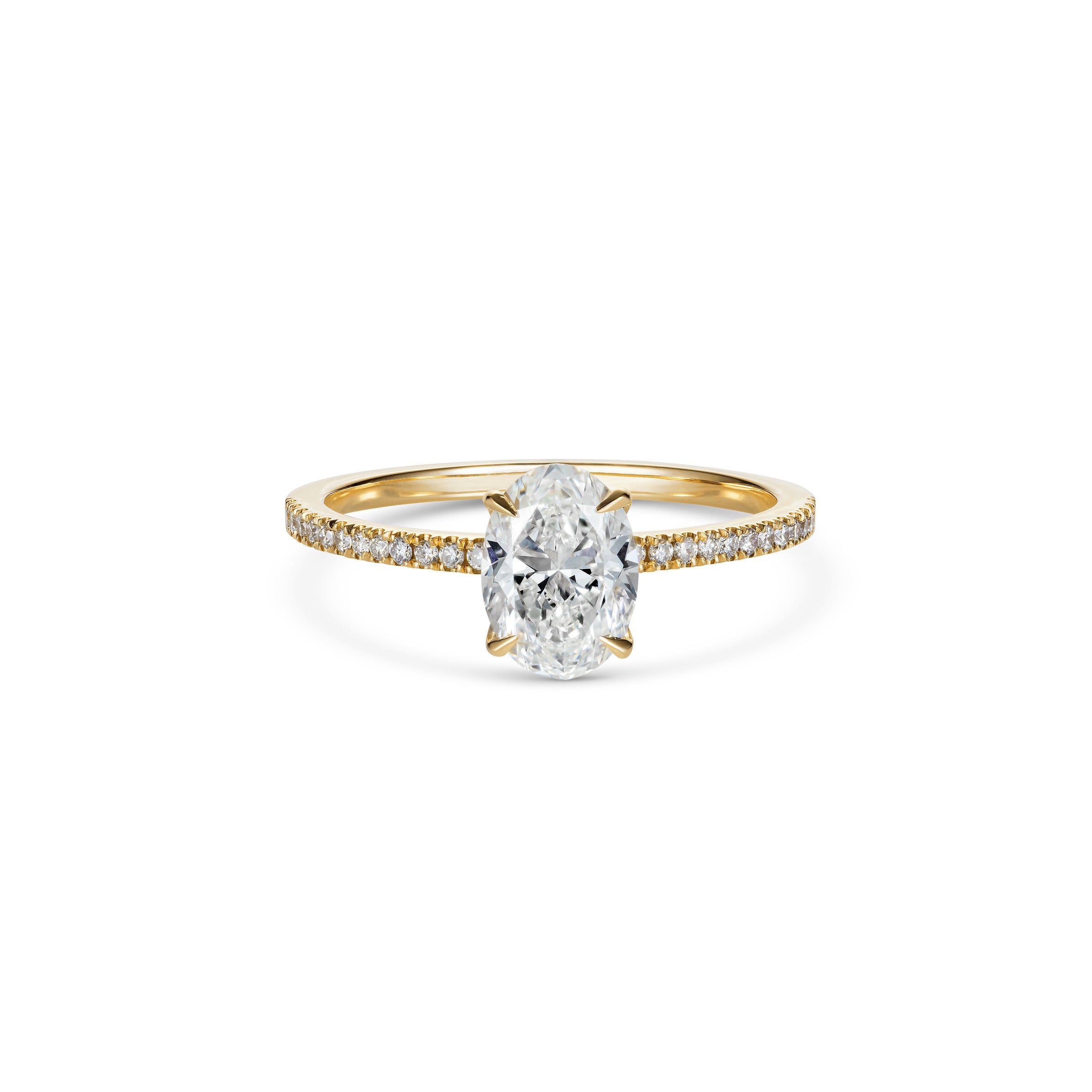 The Luna Ring - Oval Cut by East London jeweller Rachel Boston | Discover our collections of unique and timeless engagement rings, wedding rings, and modern fine jewellery.