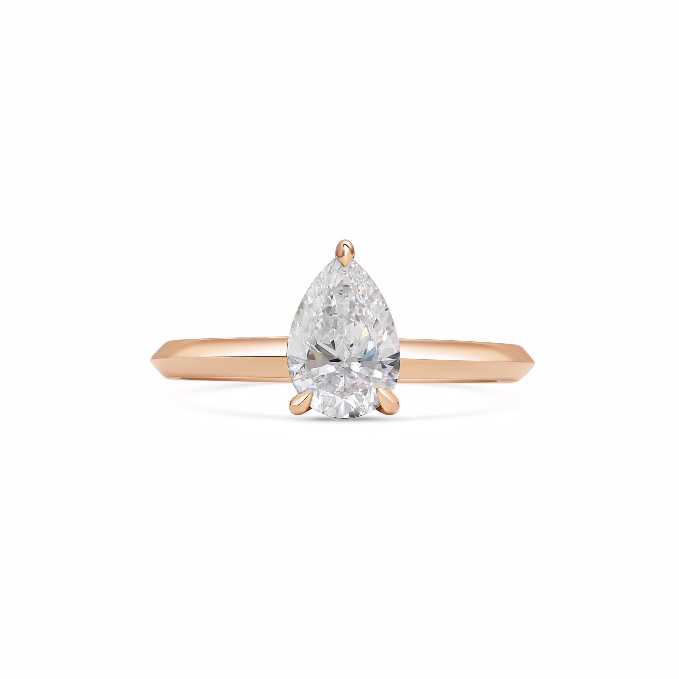 The Lyra Ring - Pear Cut by East London jeweller Rachel Boston | Discover our collections of unique and timeless engagement rings, wedding rings, and modern fine jewellery.