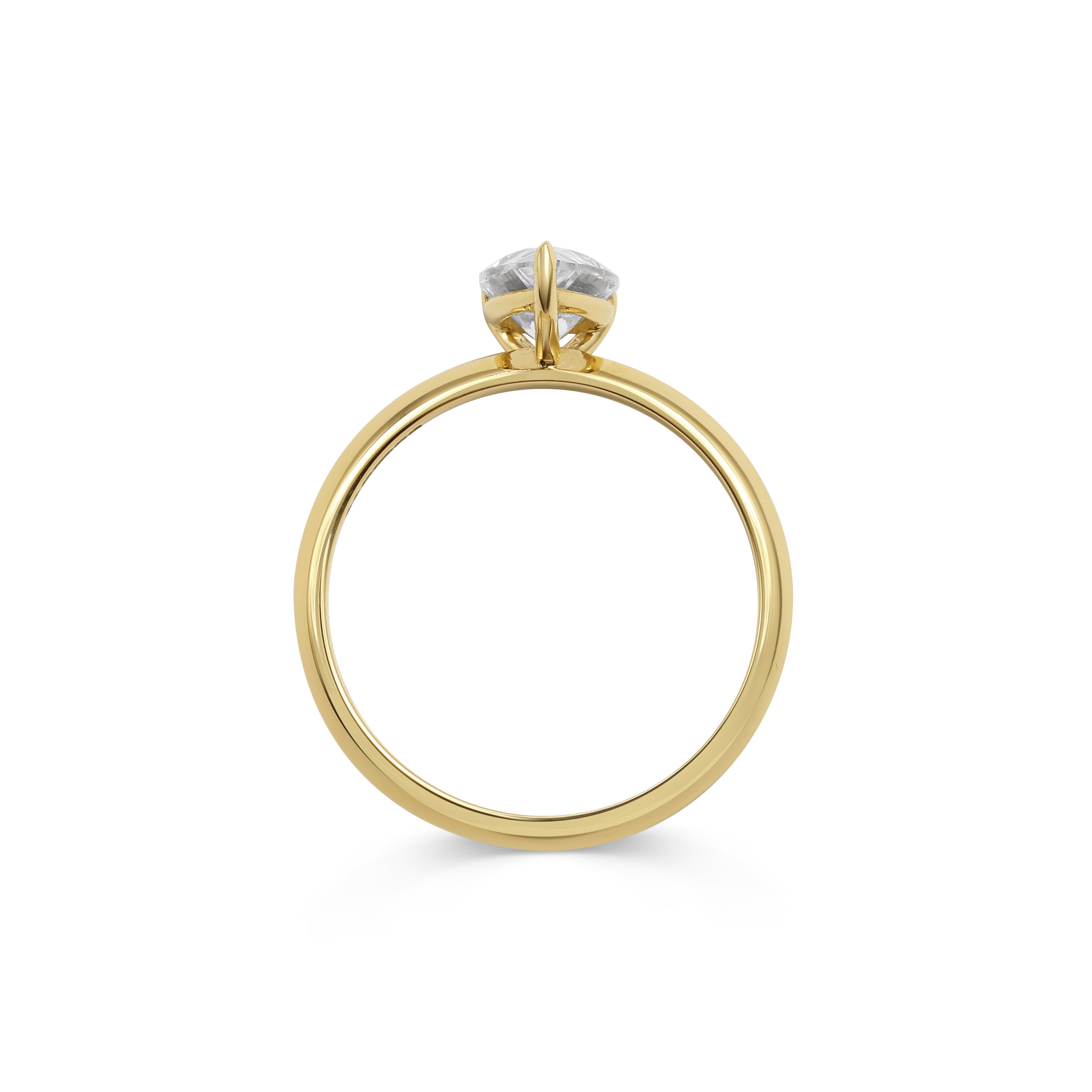 The Lyra Ring - Pear Cut by East London jeweller Rachel Boston | Discover our collections of unique and timeless engagement rings, wedding rings, and modern fine jewellery.