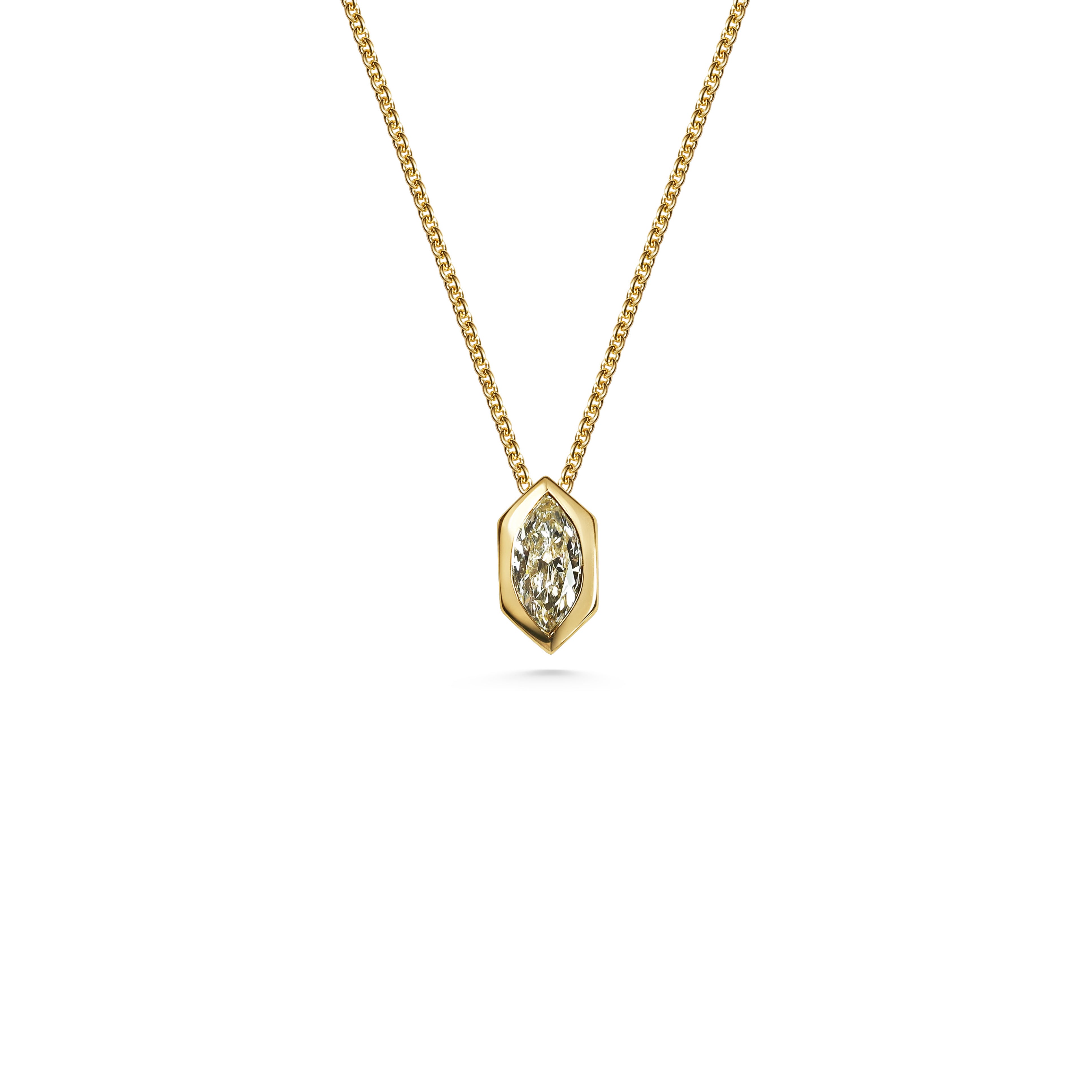 The X - Maier Necklace by East London jeweller Rachel Boston | Discover our collections of unique and timeless engagement rings, wedding rings, and modern fine jewellery.