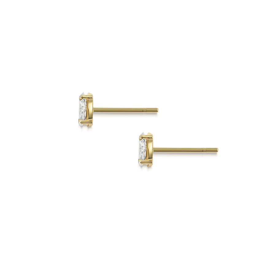 The Marquise Diamond Stud Earrings by East London jeweller Rachel Boston | Discover our collections of unique and timeless engagement rings, wedding rings, and modern fine jewellery. - Rachel Boston Jewellery