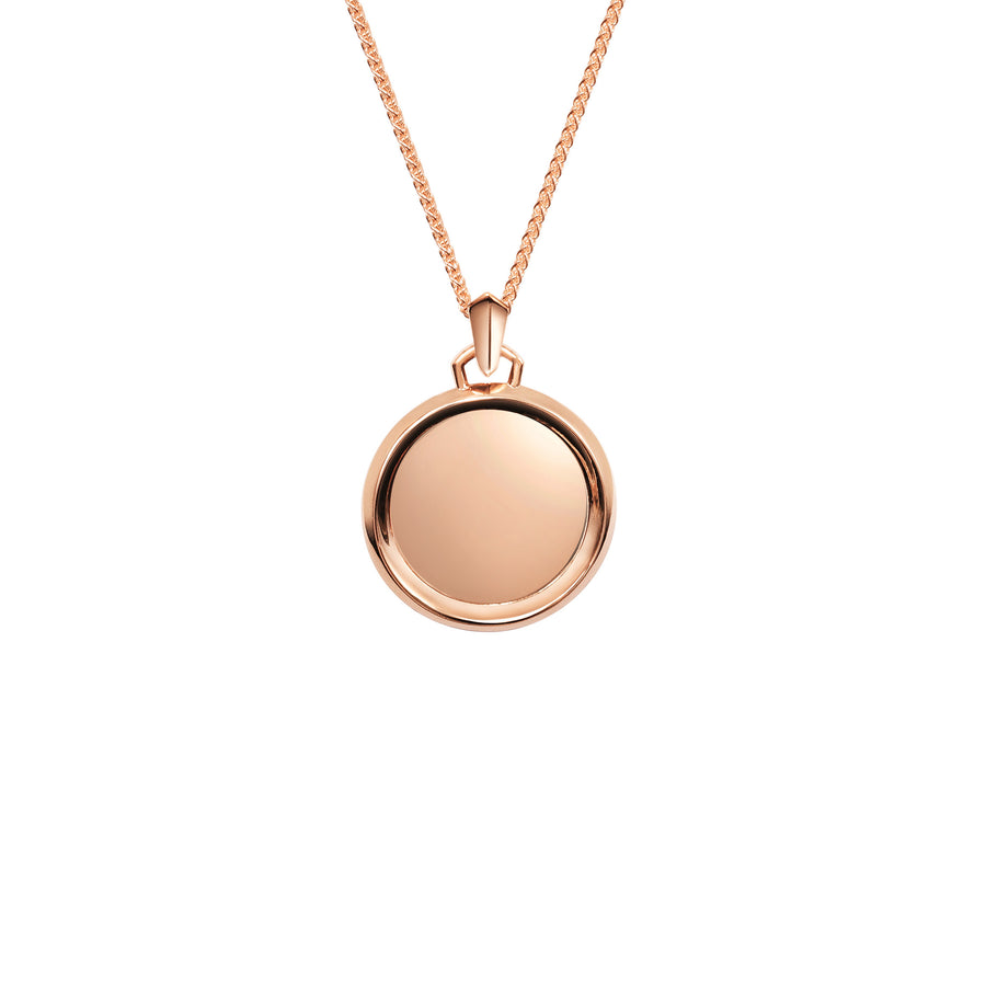 The Memento Medallion by East London jeweller Rachel Boston | Discover our collections of unique and timeless engagement rings, wedding rings, and modern fine jewellery. - Rachel Boston Jewellery