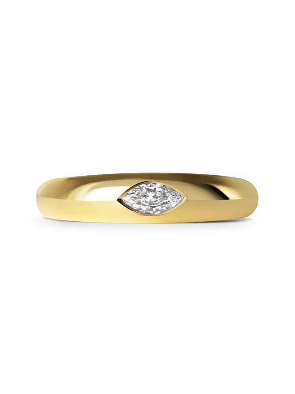 Mini Marquise Signet Ring - Rachel Boston Jewellery