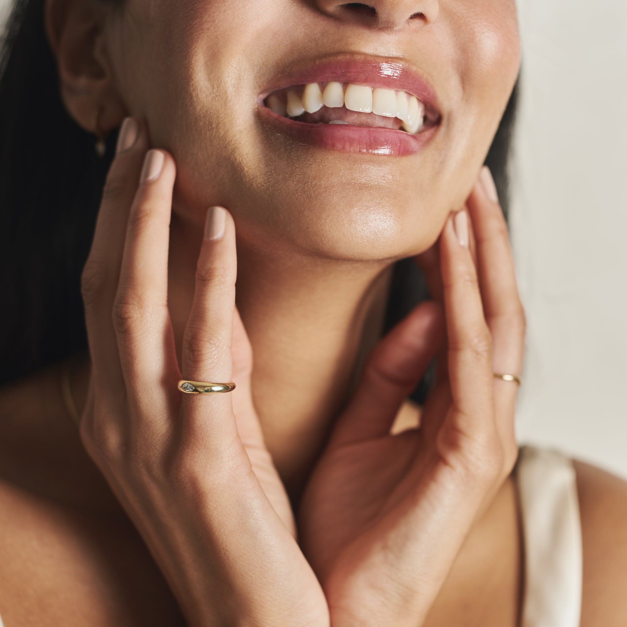 The Mini Marquise Signet Ring by East London jeweller Rachel Boston | Discover our collections of unique and timeless engagement rings, wedding rings, and modern fine jewellery.