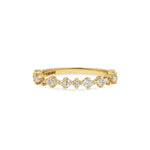 Mixed Diamond Wedding Band