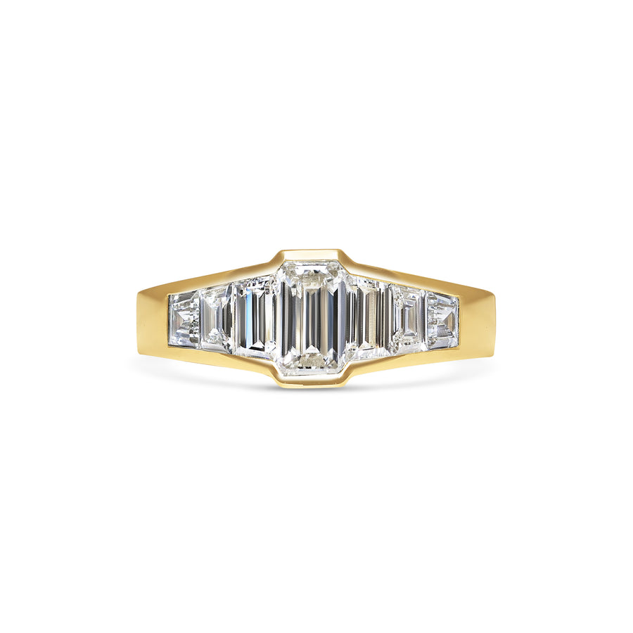The X - Nova Ring by East London jeweller Rachel Boston | Discover our collections of unique and timeless engagement rings, wedding rings, and modern fine jewellery. - Rachel Boston Jewellery