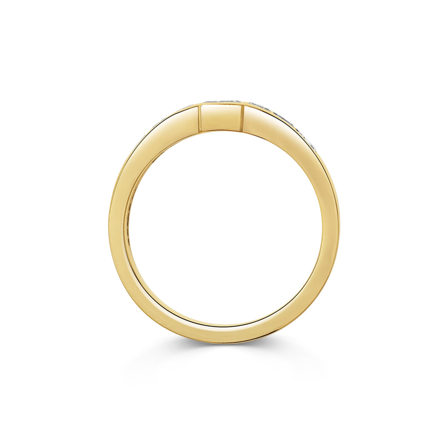 The X - Nova Ring by East London jeweller Rachel Boston | Discover our collections of unique and timeless engagement rings, wedding rings, and modern fine jewellery. - Rachel Boston Jewellery