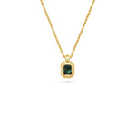X - O'Keeffe Necklace - 0.94ct Green