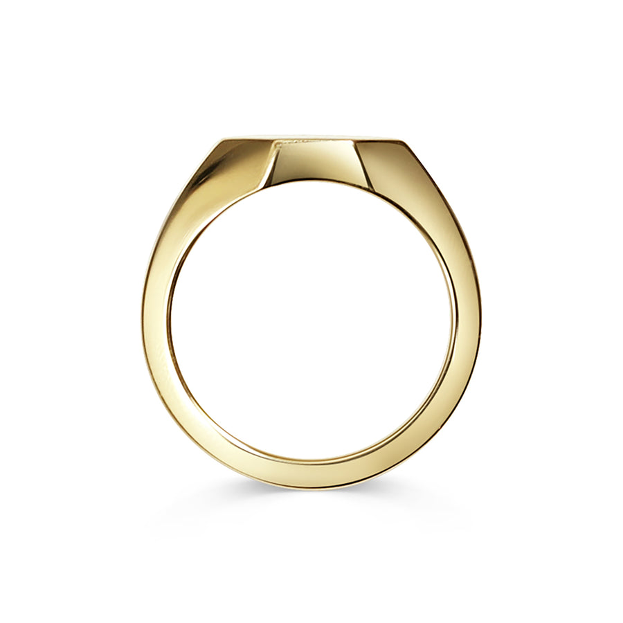 The Octagon Signet Ring by East London jeweller Rachel Boston | Discover our collections of unique and timeless engagement rings, wedding rings, and modern fine jewellery. - Rachel Boston Jewellery