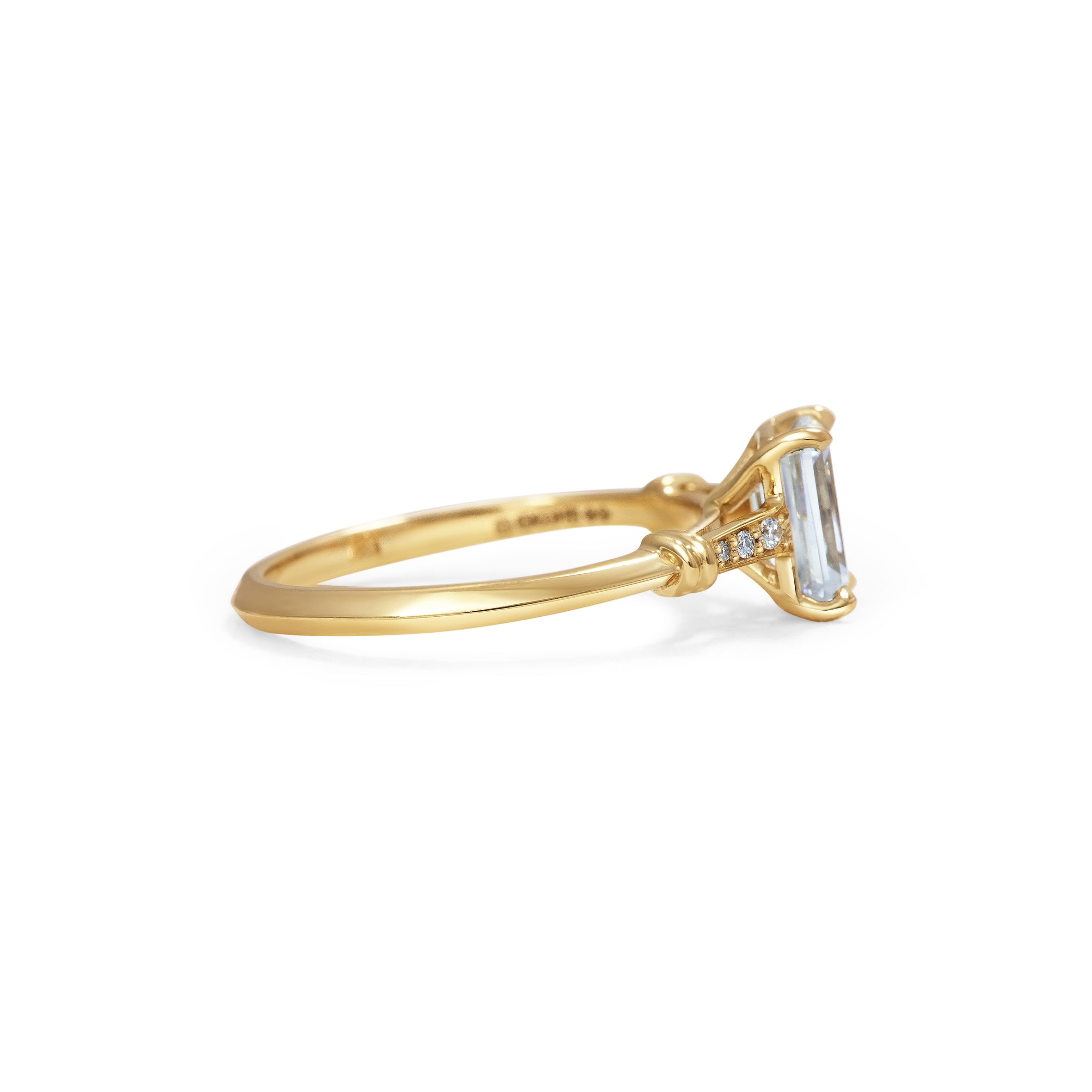 The Olive Ring by East London jeweller Rachel Boston | Discover our collections of unique and timeless engagement rings, wedding rings, and modern fine jewellery.
