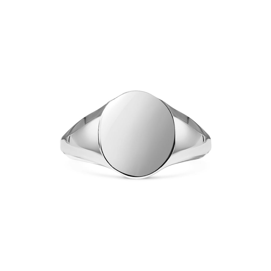 The Oval Signet Ring by East London jeweller Rachel Boston | Discover our collections of unique and timeless engagement rings, wedding rings, and modern fine jewellery. - Rachel Boston Jewellery