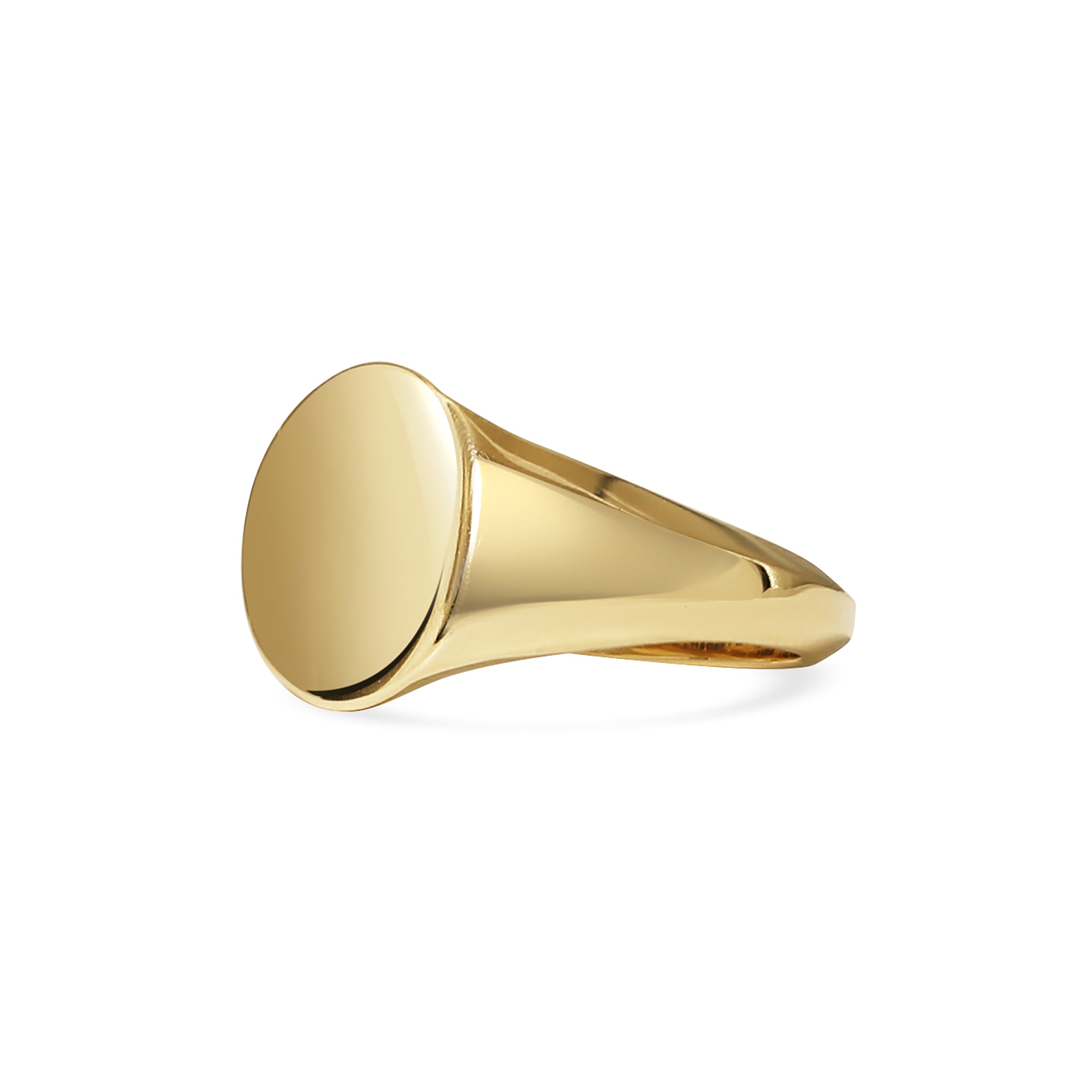 The Oval Signet Ring by East London jeweller Rachel Boston | Discover our collections of unique and timeless engagement rings, wedding rings, and modern fine jewellery.