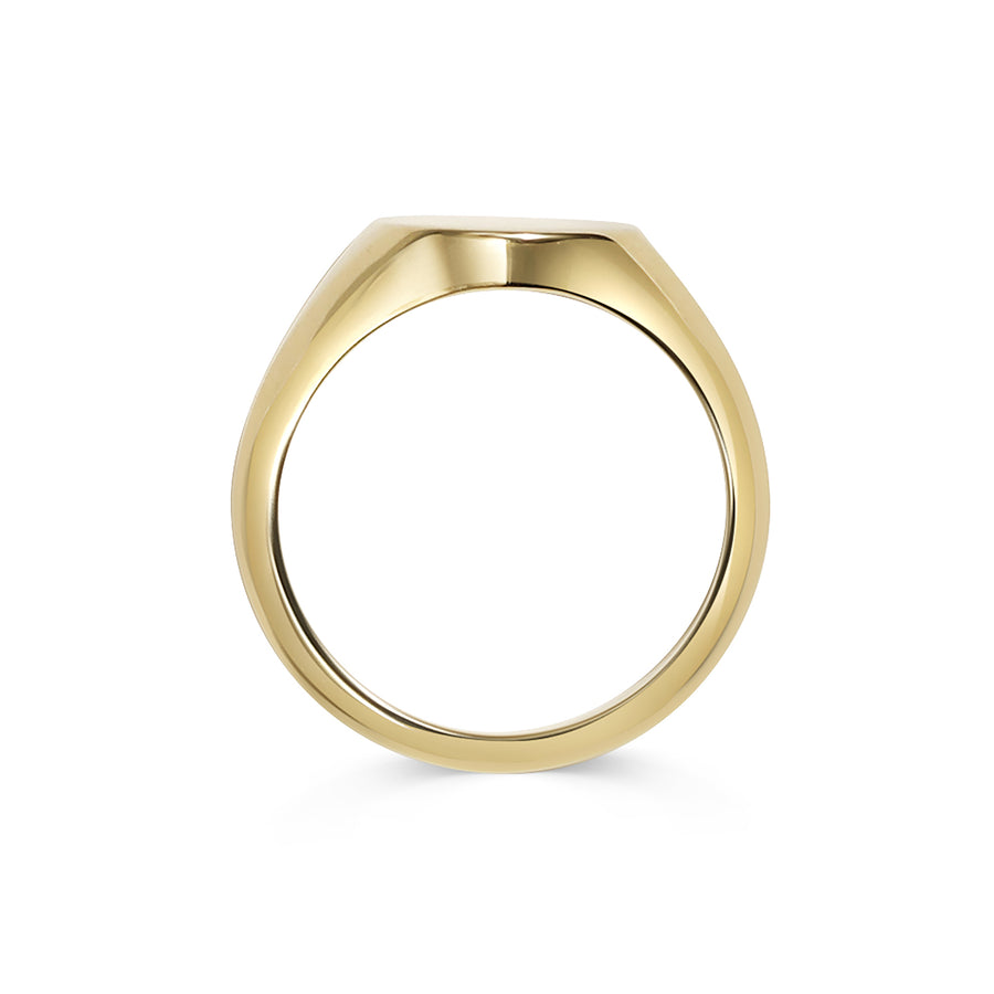 The Oval Signet Ring by East London jeweller Rachel Boston | Discover our collections of unique and timeless engagement rings, wedding rings, and modern fine jewellery. - Rachel Boston Jewellery
