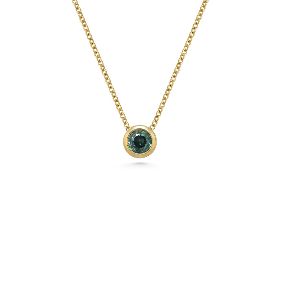 The Perseus Necklace- 0.69ct Green by East London jeweller Rachel Boston | Discover our collections of unique and timeless engagement rings, wedding rings, and modern fine jewellery. - Rachel Boston Jewellery