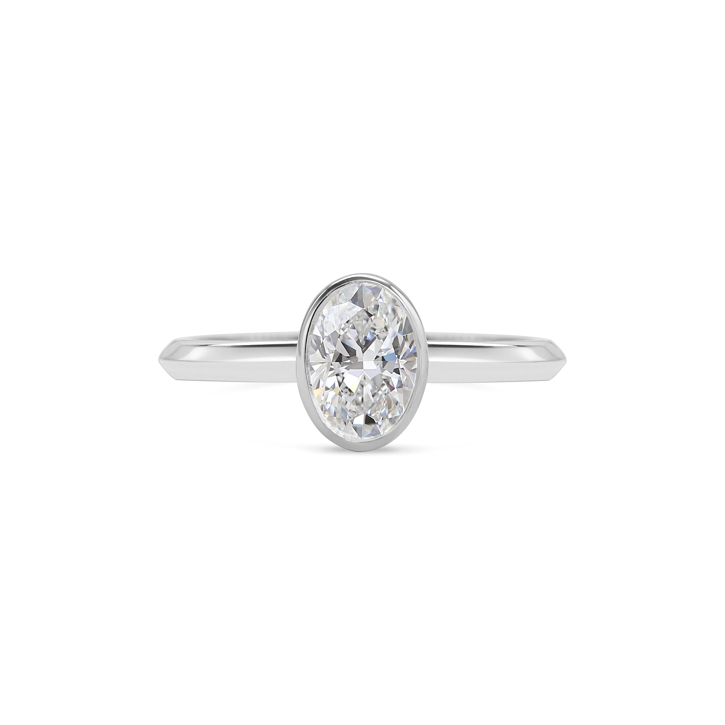 The Perseus Ring - Oval Cut by East London jeweller Rachel Boston | Discover our collections of unique and timeless engagement rings, wedding rings, and modern fine jewellery.